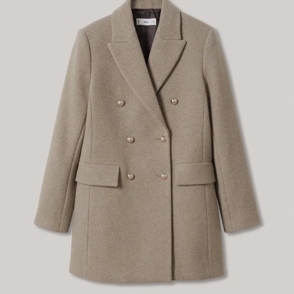 MANGO
Buttoned Wool Coat - Picture 3 of 5